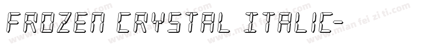 Frozen Crystal Italic字体转换